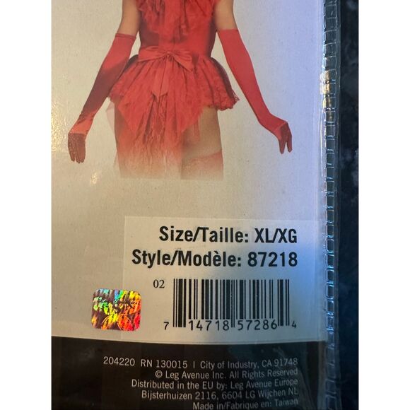 Leg Avenue 3 PIECE BEETLE BABE COSTUME red Olivia XL Beetlejuice - Picture 5 of 6
